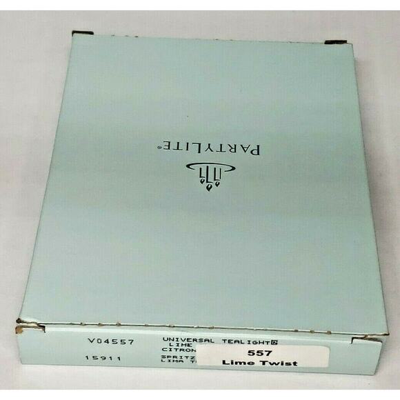 Vintage Partylite Tealights 12 Candles NOS "Lime Twist" p1f/v04557 - Picture 2 of 2